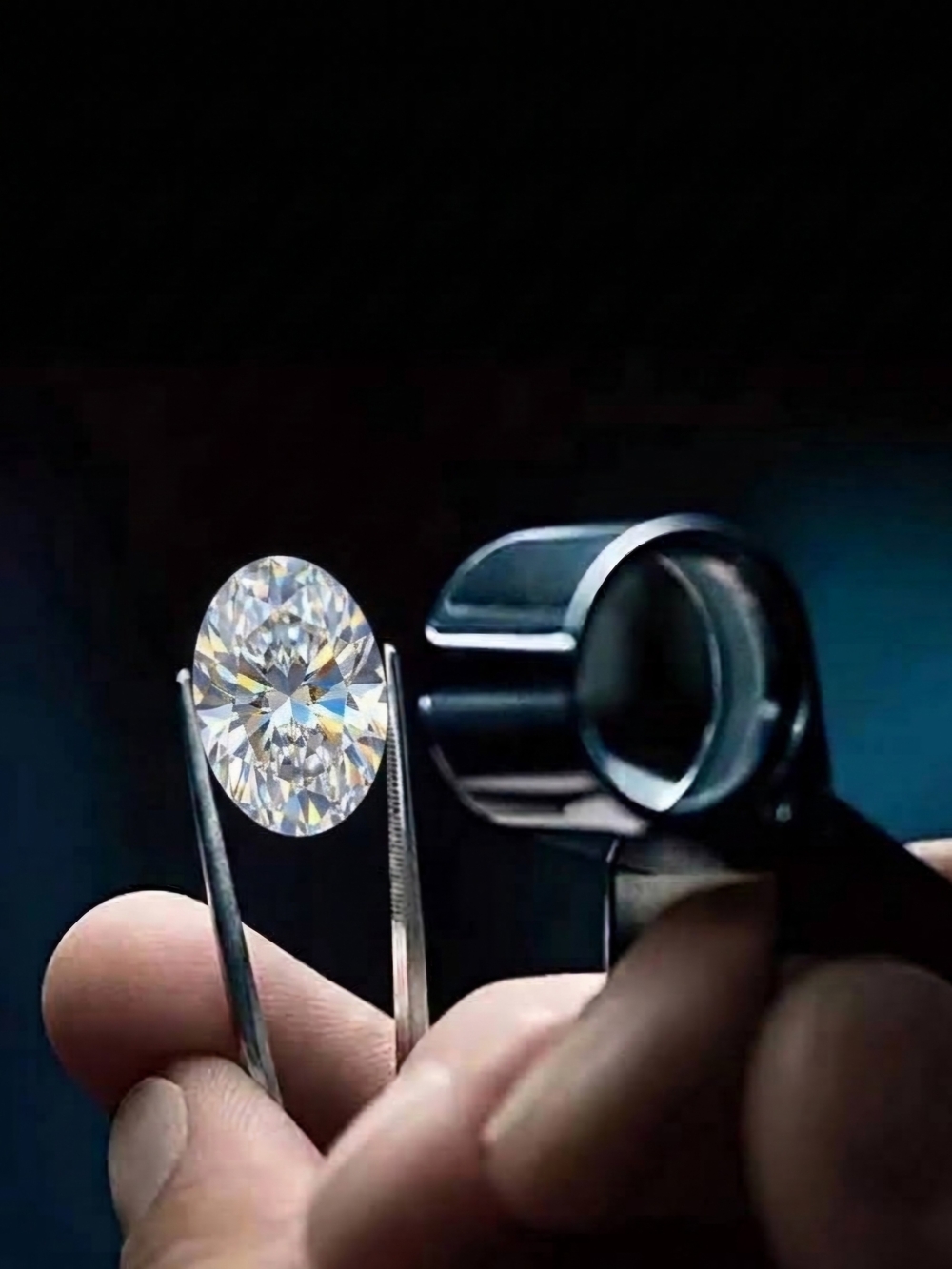 5 CT Moissanite Loose Oval Cut Stone